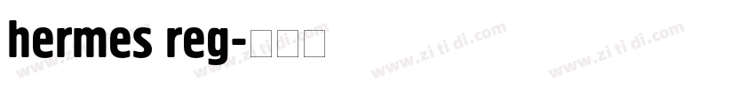 hermes reg字体转换
